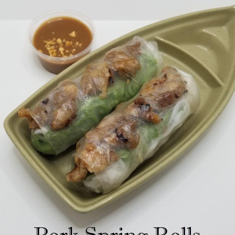 Grilled Pork Spring Rolls