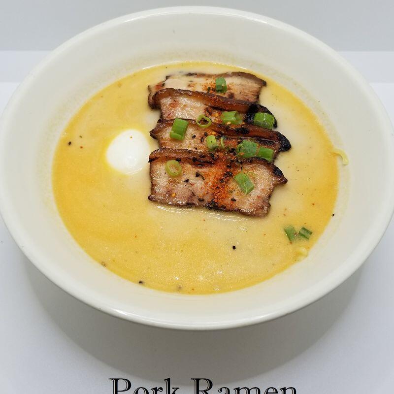 Pork Belly Ramen Noodles Soup