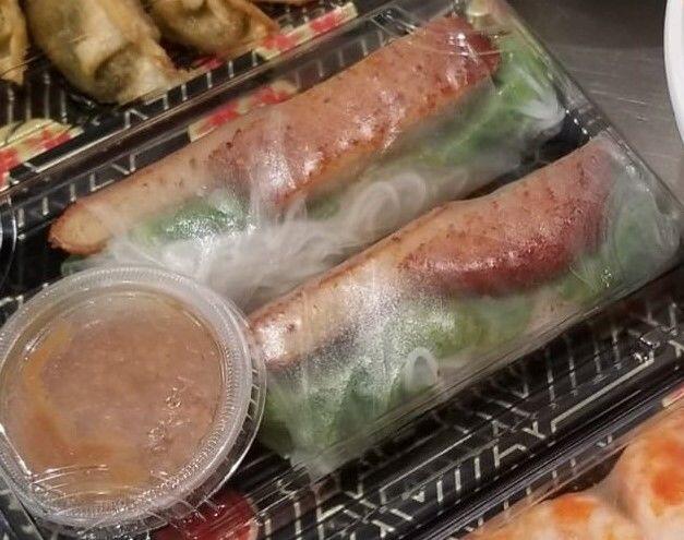 Vegan Crispy Chicken Spring Rolls