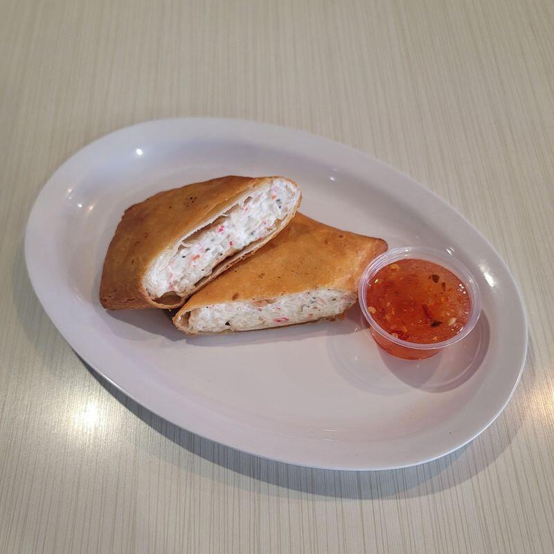 Crab-ton (Crab Rangoon) Burrito